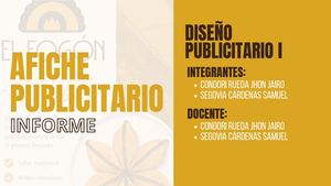 AFICHE PUBLICITARIO