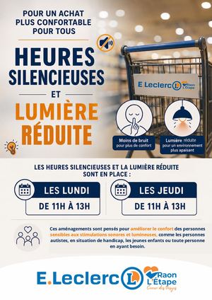 NOUVEAUTÉ : LES HEURES SILENCIEUSES/LUMIÈRES RÉDUITES