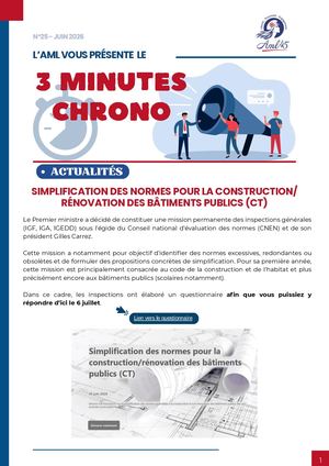 3min Chrono 25 Juin 2026