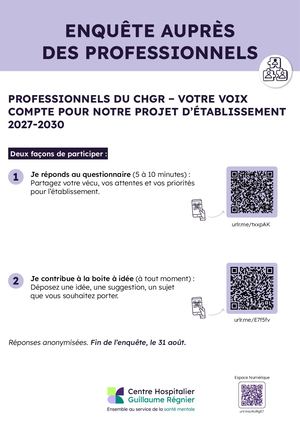 Enquête - professionnels