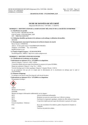 FDS - XM03 Graisse Blanche Multifonctions