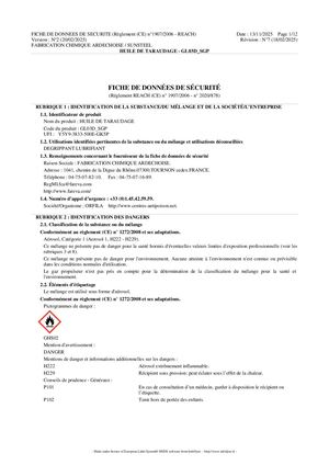 FDS - XM08 Huile De Taraudage