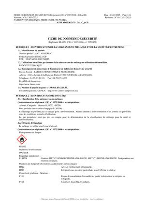 FDS - XM10 Anti Adhèrent Soudure