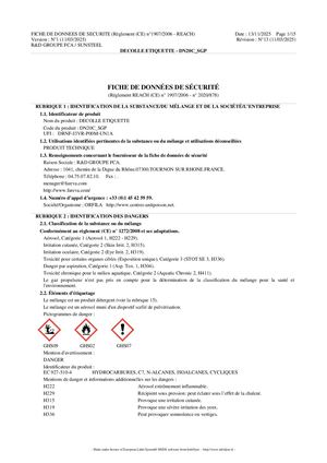 FDS - XM16 Solvant Pour Colles