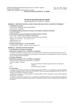 FDS - XM31 Huile De Taraudage Flacon 125ml