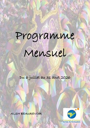Programme Mensuel Beaurevoir