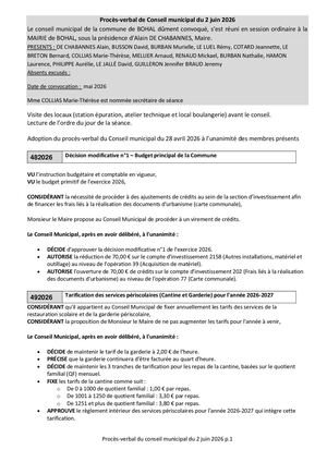 PV De Conseil Du 02 06 2026