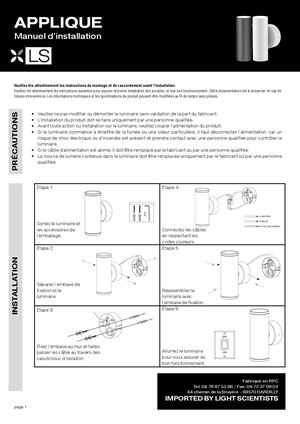 Applique Solna - Notice LS