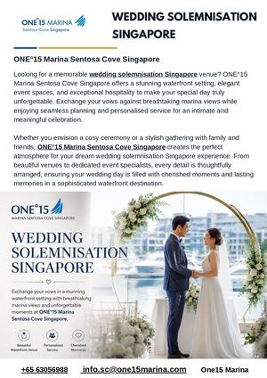 Wedding Solemnisation Singapore Venue With Breathtaking Marina Views