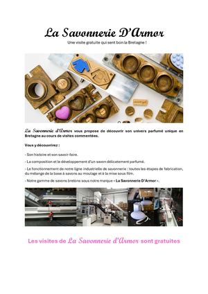 La Savonnerie D'armor Visite De Groupes