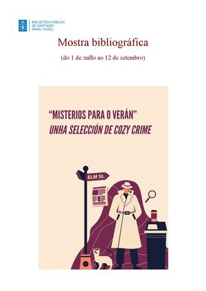 Mostra Misterios Para O Verán Unha Selecciónde Cozy Crime