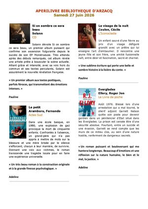 Apérilivre 27 Juin 2026