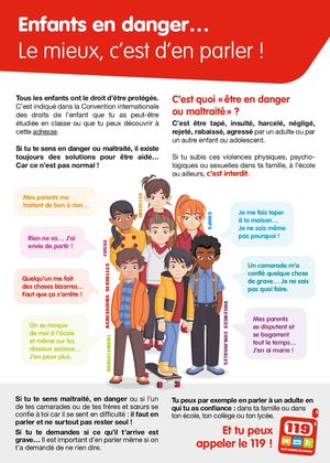 Enfants en danger… Le mieux, c’est d’en parler !
