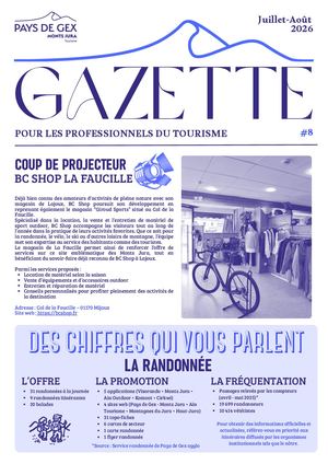 Gazette Pour Les Professionnels Du Tourisme #8 Juillet & Août