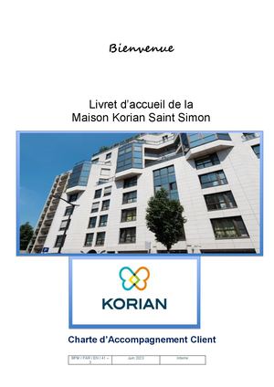 Livret Accueil