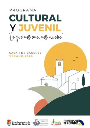 Programa Verano Cultural y Juvenil 2026 del Ayuntamiento de Casar de Cáceres