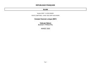 2025 Budget Principal Cfu