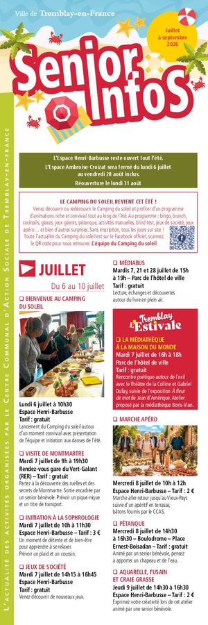 Seniors Infos - Juillet Septembre 2026
