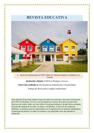 Revista Educativa Trabajo Final Formadoras Del Futuro