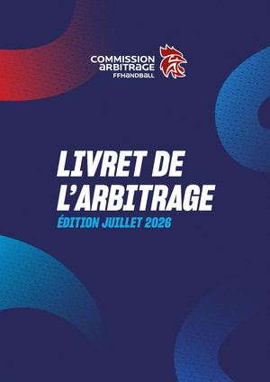 LIVRET DE L’ARBITRAGE ÉDITION JUILLET 2026