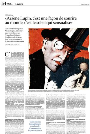 Un printemps avec Arsène Lupin, Grégoire Bouillier / France Inter - Les Equateurs