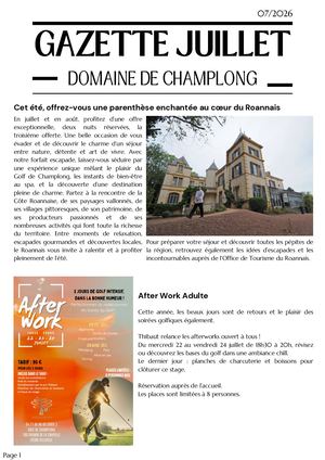 Gazette Juillet