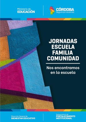 Jornadas Escuela Familia Comunidad Cuadernillo 2025