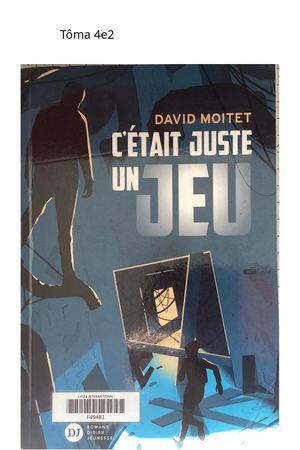 Tôma a lu "C'était juste un jeu"