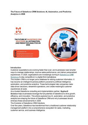 Salesforce Crm Solutions
