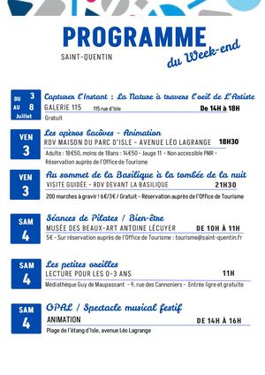 Programme Du We Sem 27