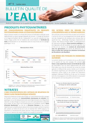 Bulletin Qualité de l'eau - Juillet 2023