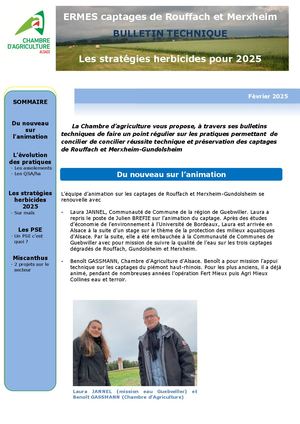 Bulletin technique - Février 2025
