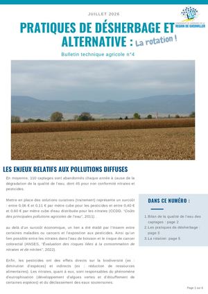 Bulletin technique agricole - Juillet 2026