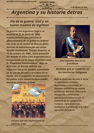 Periódico De La Conformación Del Estado Nacional . De Pedro Sandoval