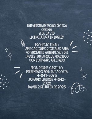 APLICACIONES DIGITALES PARA POTENCIAR EL APRENDIZAJE DEL INGLÉS: UN ENFOQUE PRÁCTICO CON SOFTWARE APLICADO