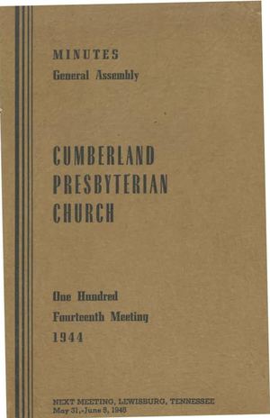 1944 Minutes of the General Assembly