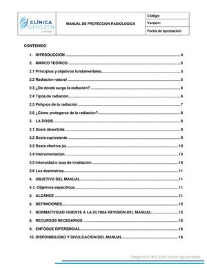Manual De Protección Radiológica