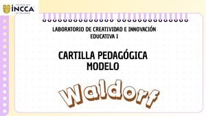 Cartilla Pedagógica Método Waldorf