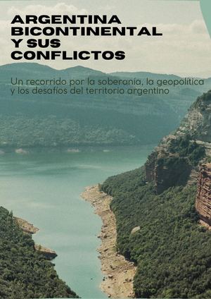 Argentina Bicontinental Y Sus Conflictos 1