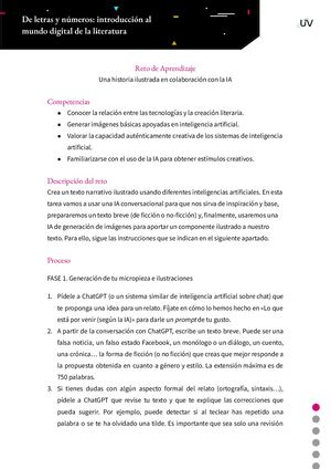 Reto De Aprendizaje De Letras Y Números Introducción Al Mundo Digital De La Literatura