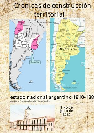 Crónicas de construcción territorial