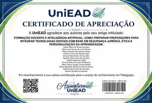 Certificados Uniead Formação Docente E Inteligência Artificial