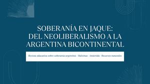 Soberanía En Jaque Bicontinental Argentina