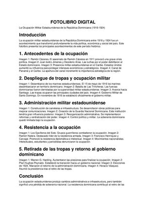 Fotolibro Completo Ocupacion Rd 1916 1924