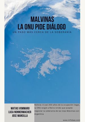 La ONU pide diálogo por Malvinas