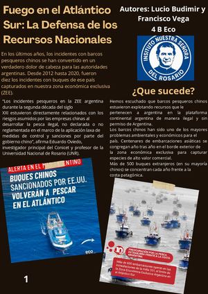 Revista Sobre los Barcos Pesqueros Extranjeros en el Mar Argentino