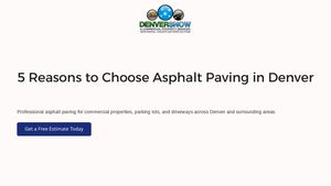 Top Benefits of Asphalt Paving in Denver