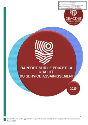 Rapqs Assainissement 2025