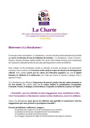 1 La Charte La Barakatous 2026