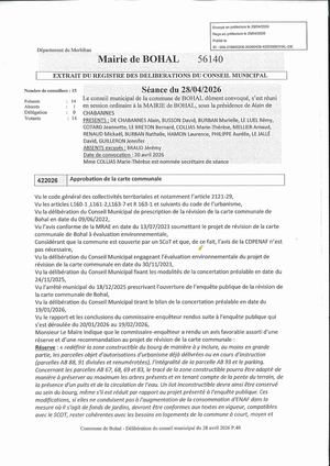 approbation revision carte communale 2026